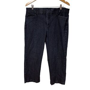 JM Collection Blue Ankle Cropped Jeans‎